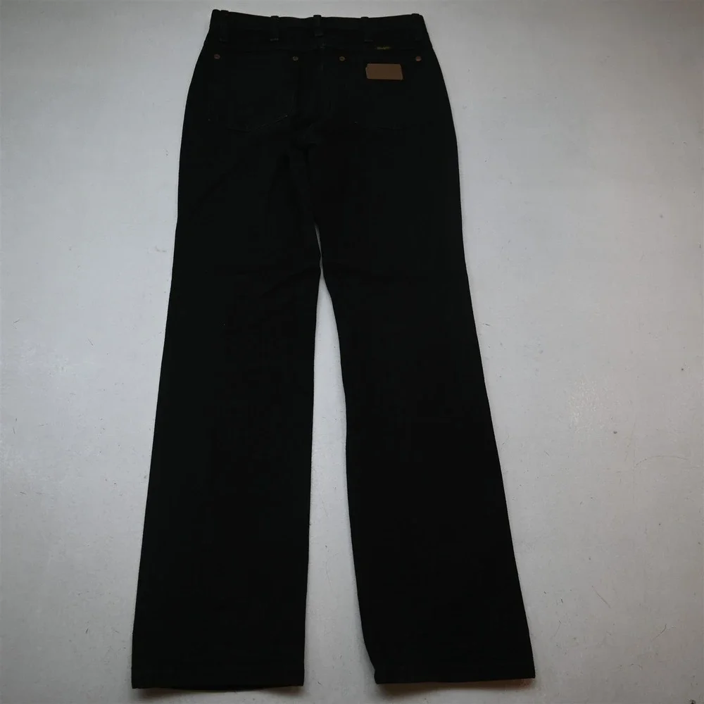 Wrangler 30x32 Black Denim 936WWZ Cowboy Cut Western Mens Jeans